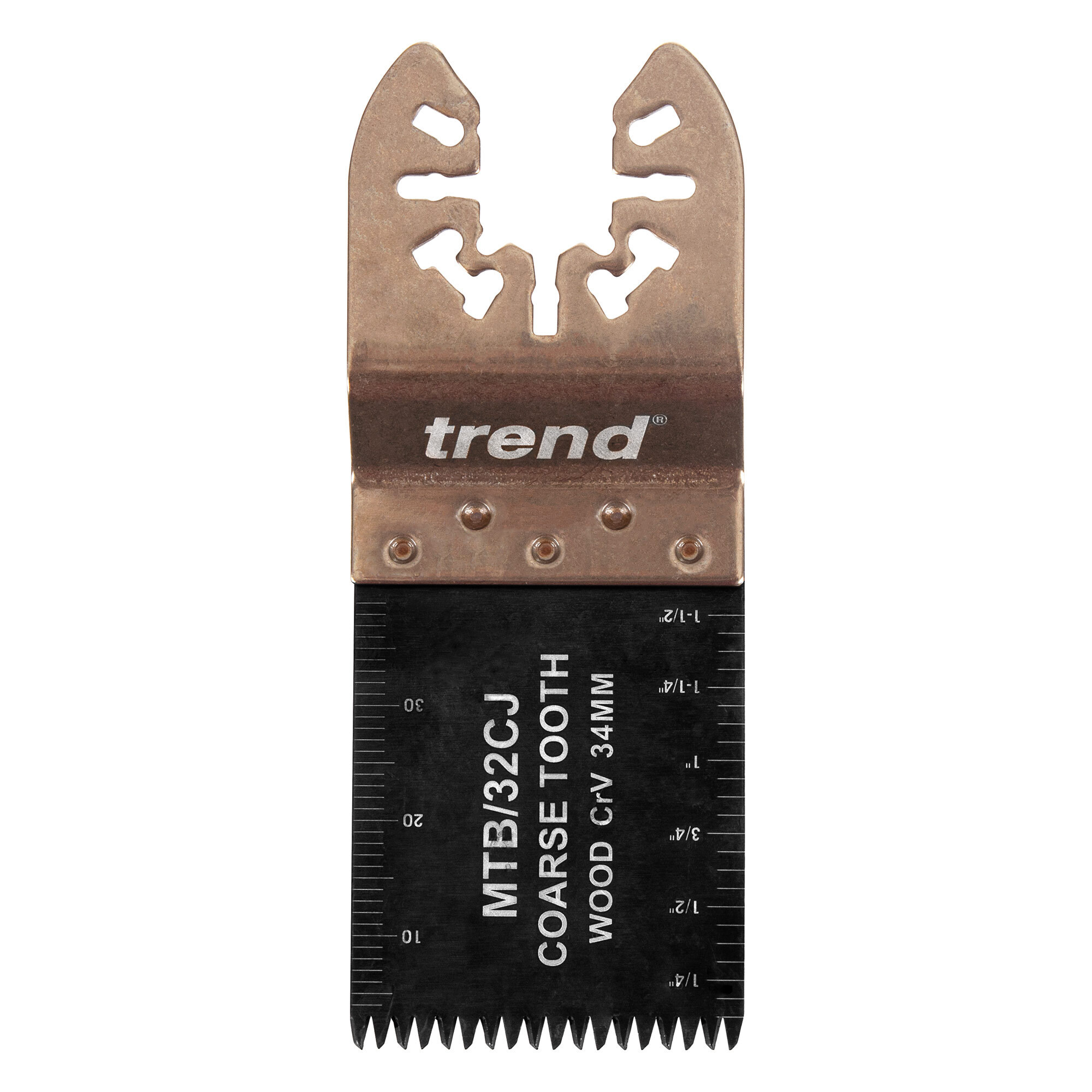 Trend Universal 34mm Coarse Tooth CrV Japanese Multi-Tool Blades, 5 Pack for Efficient Cutting, MTB/32CJ